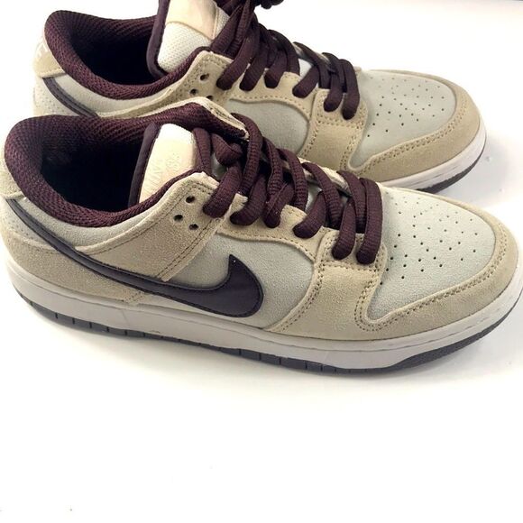NIKE SB DUNK LOW DESERT SAND MAHOGANY BQ6817-004 AUTHENTIC TENNIS SHOES SIZE 6 - Picture 9 of 13